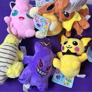 Colorful Stuffed Animal Keychains
